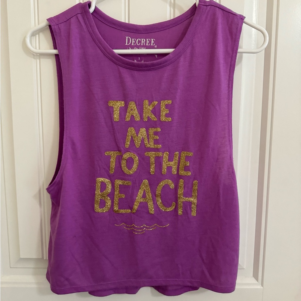 Take me to the beach glitter crop top